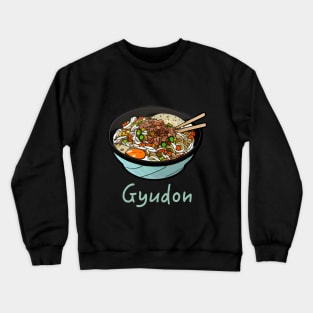 Gyudon (Japanese beef rick bowl) Crewneck Sweatshirt